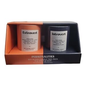 New Personalities Soy‎ Blend Candle Two-Pack - Orange and Blue